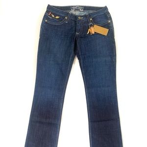Robins Jeans Los Angeles - MARILYN Gold Embroidery 29" MSRP $350 -90% OFF - NWT